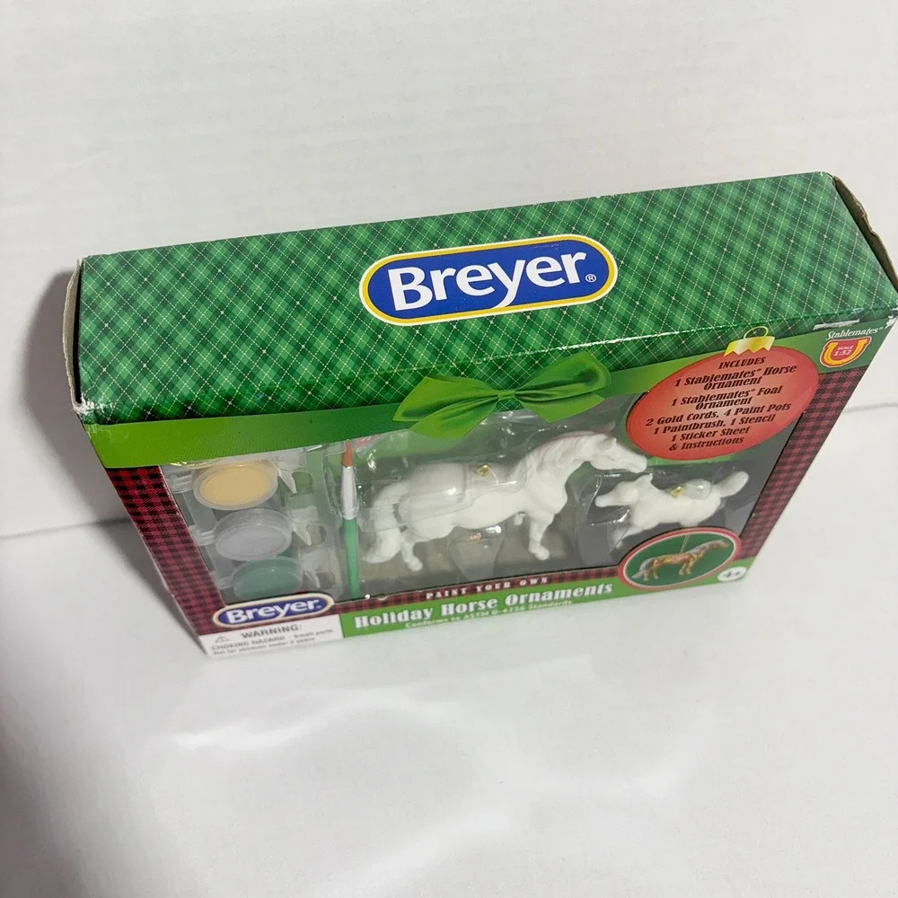 Breyer Stablemates Paint Your Own Holiday Horse Ornaments Craft Kit SEALED